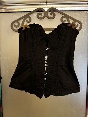 Agent Provocateur Black Corset Top Medium CD